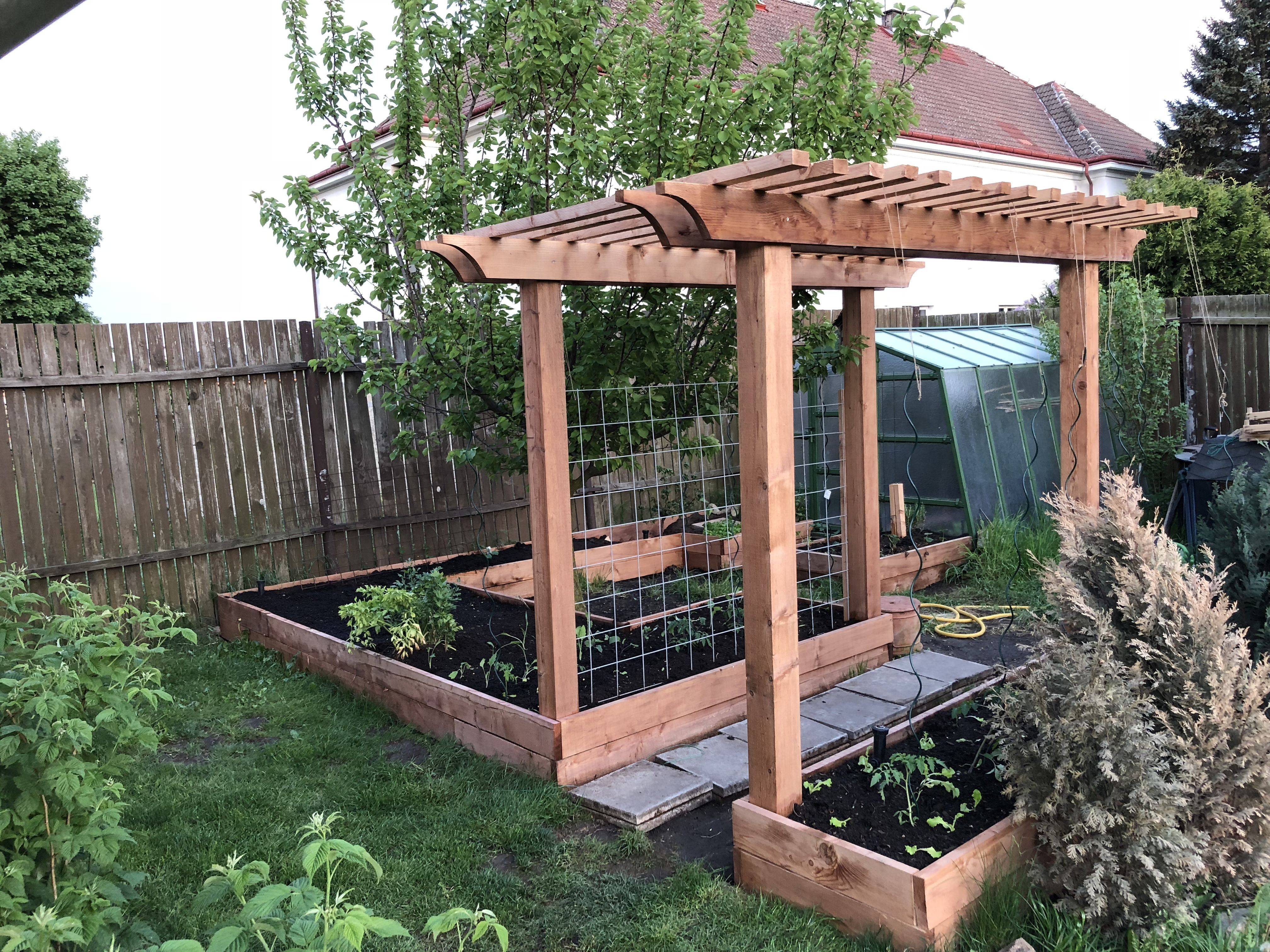 Raised Bed Garden Design Arch Trellises