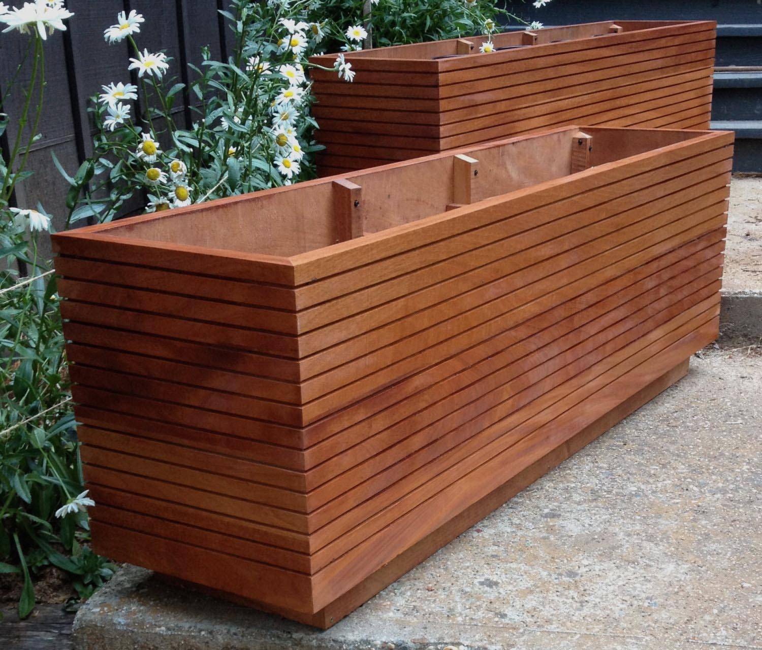 Coral Coast Aster Wood Patio Raised Planter Box Walmartcom Walmartcom