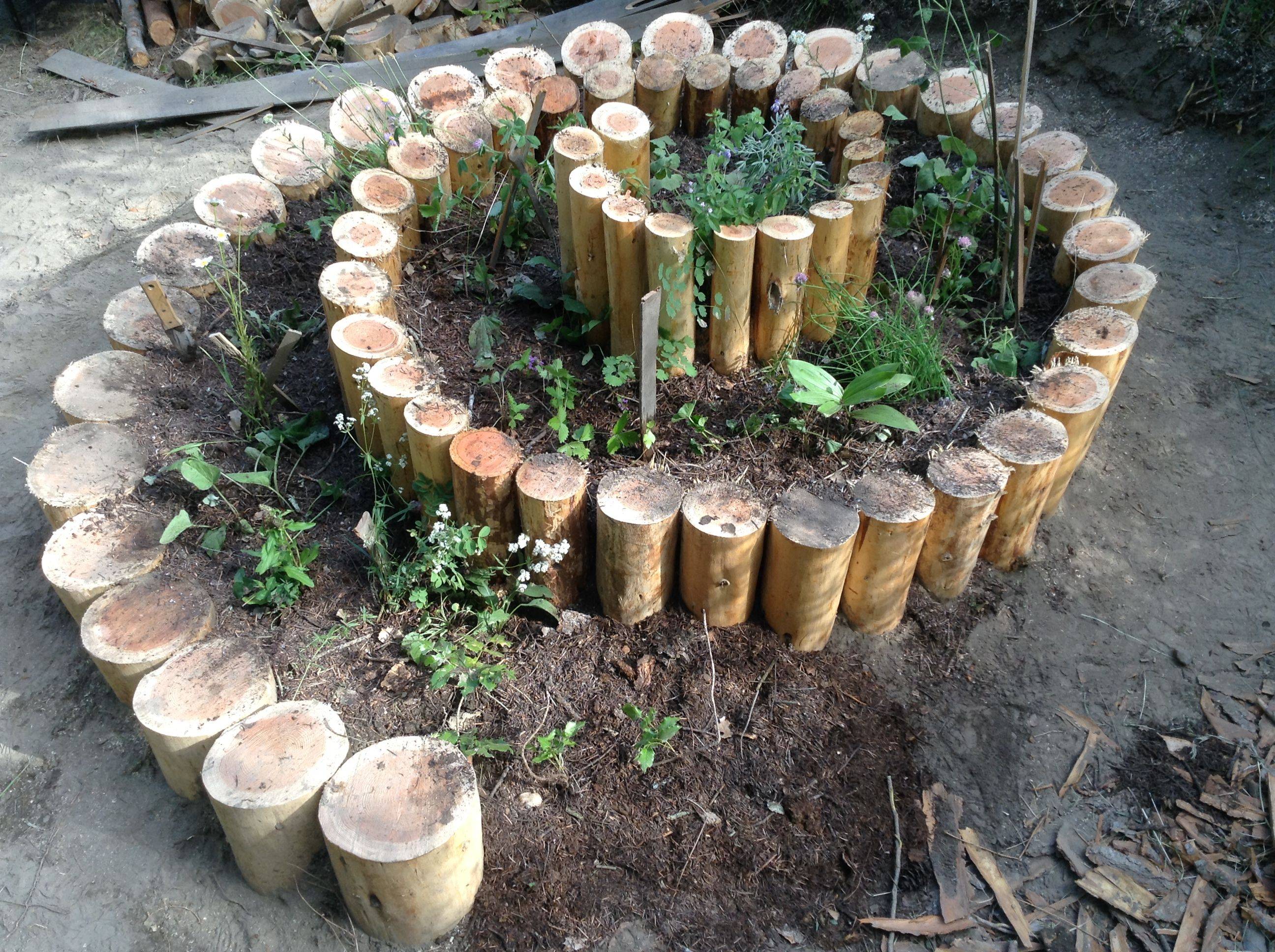 Spiral Herb Garden Garden Art