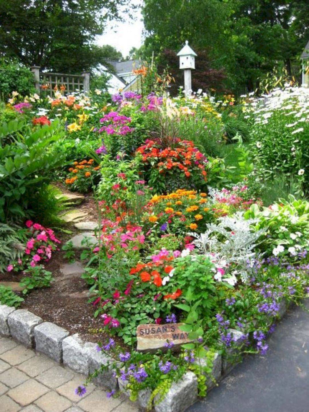 Beautiful Flower Garden Design Ideas Frugal Living Small Flower