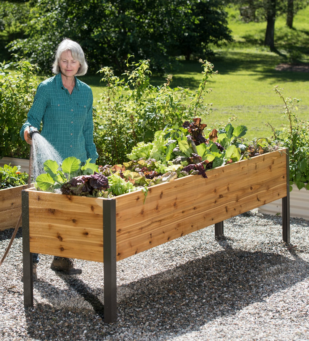 Tier Wooden Raised Elevated Garden Bed Planter Box Kit Flower