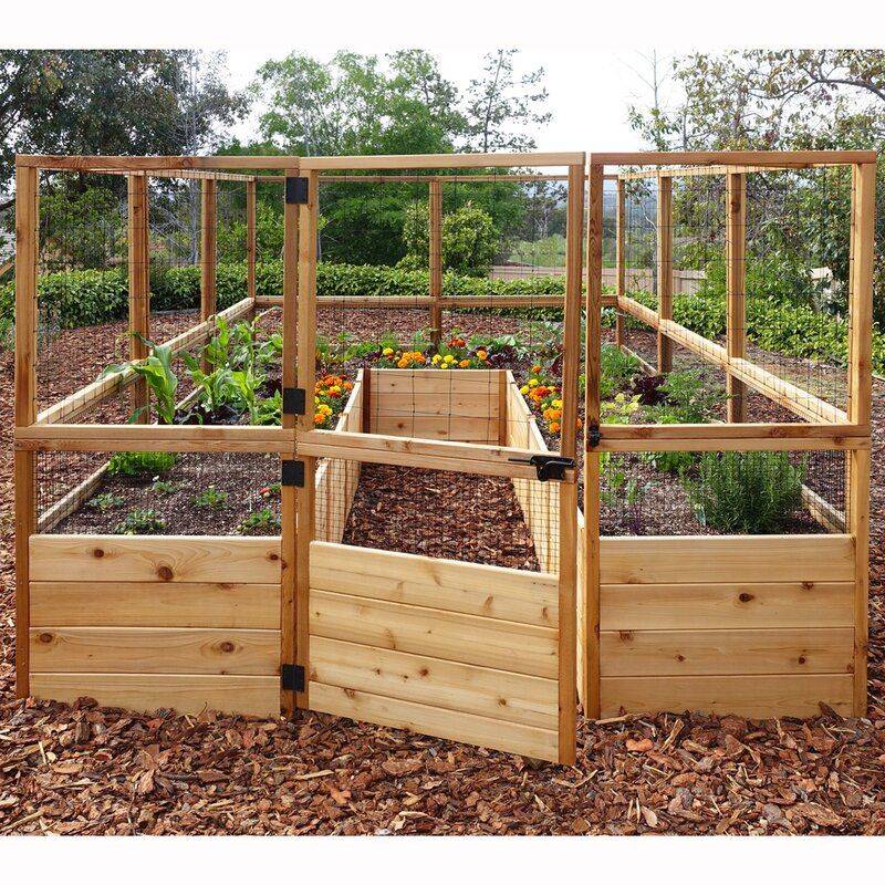 X Cedar Complete Raised Garden Bed Kit Eartheasycom Building