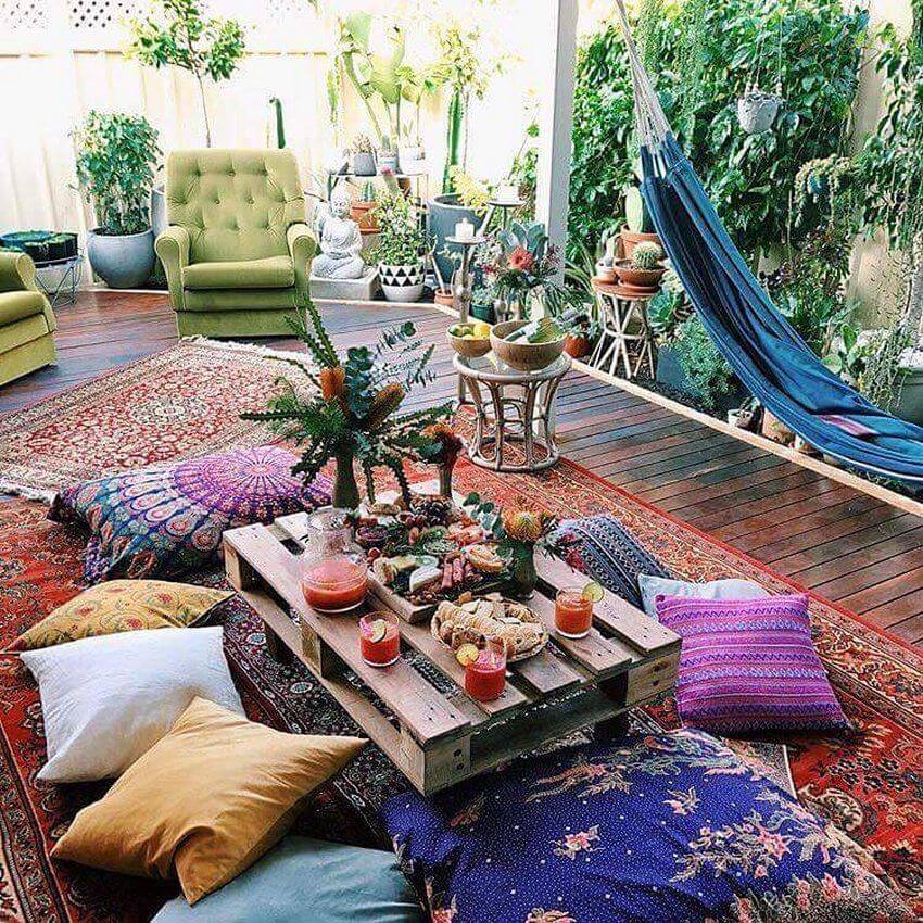 Modern Bohemian Garden Design Ideas