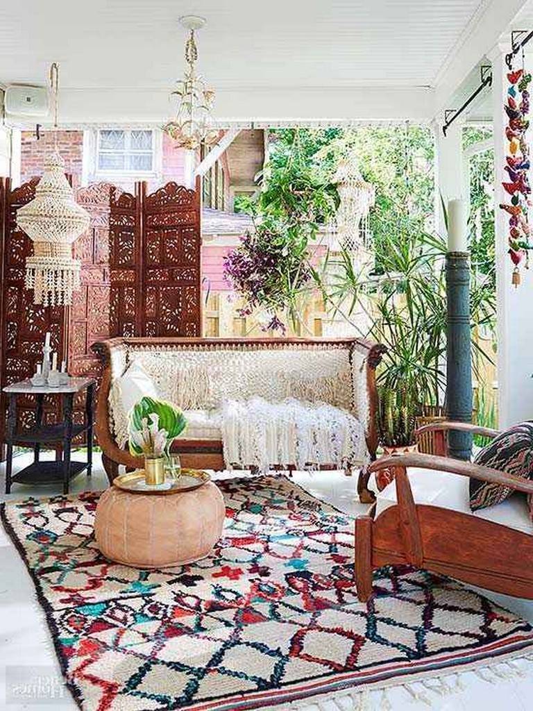 Decor Patio Backyard Boho Bohemian Garden Decorating Ideas Deagz