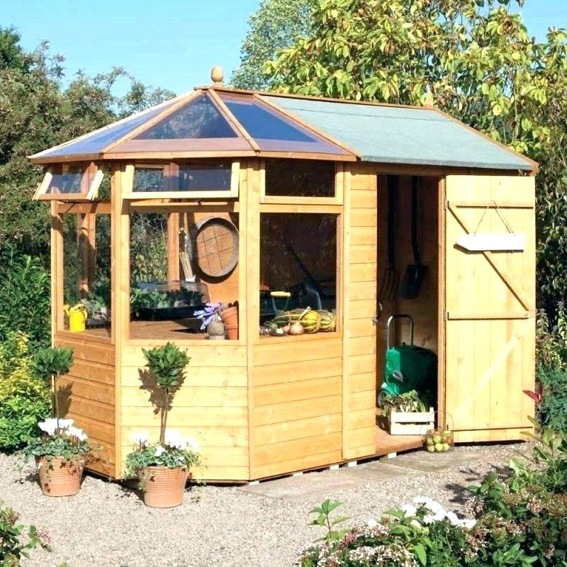 Octagonal Wooden Greenhouse