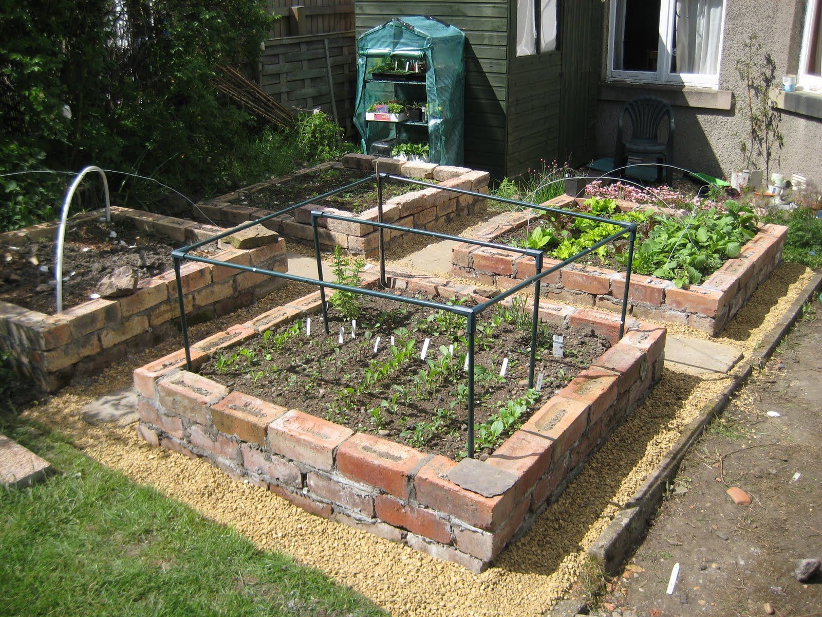 Unique Raised Garden Beds Diy Concrete Blocks Fence Old Red Brick
