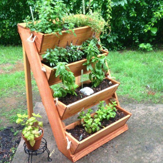 Vertical Herb Garden Planter Succulent Vegetable Bin Standing Raise Bed
