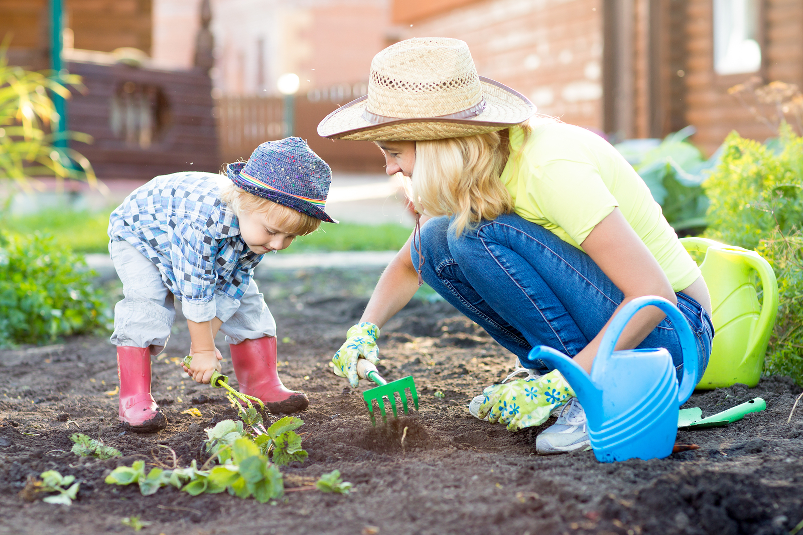 Gardening Growing Family