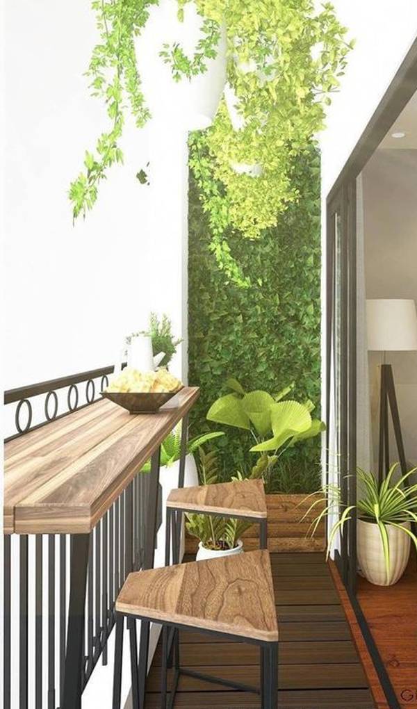 Small Apartment Unique Balcony