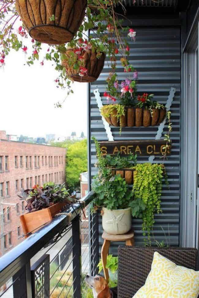 Small Apartment Balcony Garden Design Ideas