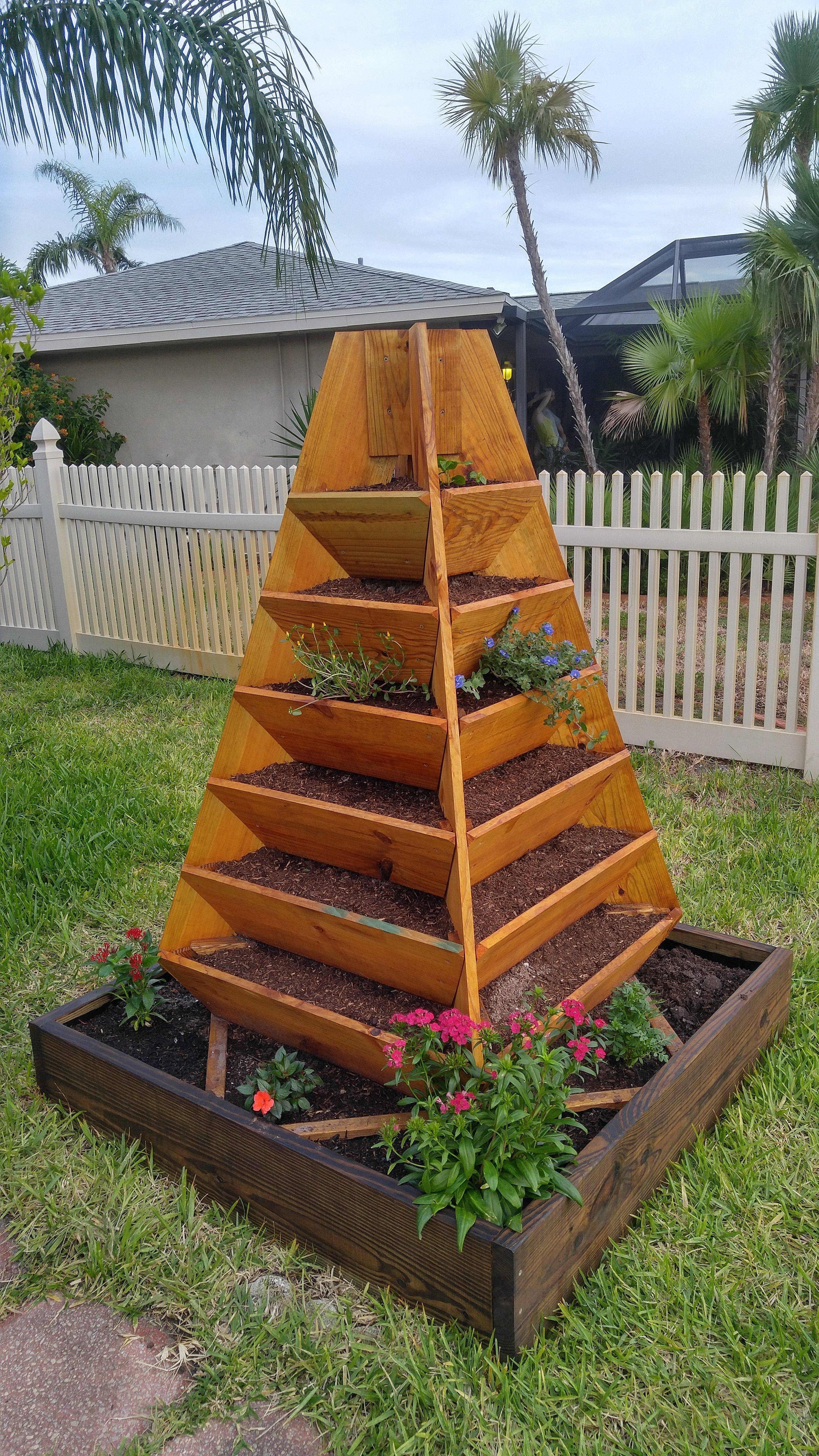 Assembled Pyramid Planter