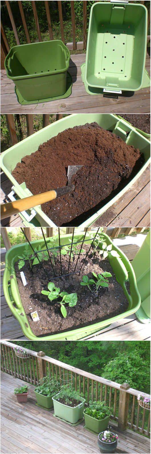 18 Rubbermaid Container Gardening Ideas You Must Look SharonSable