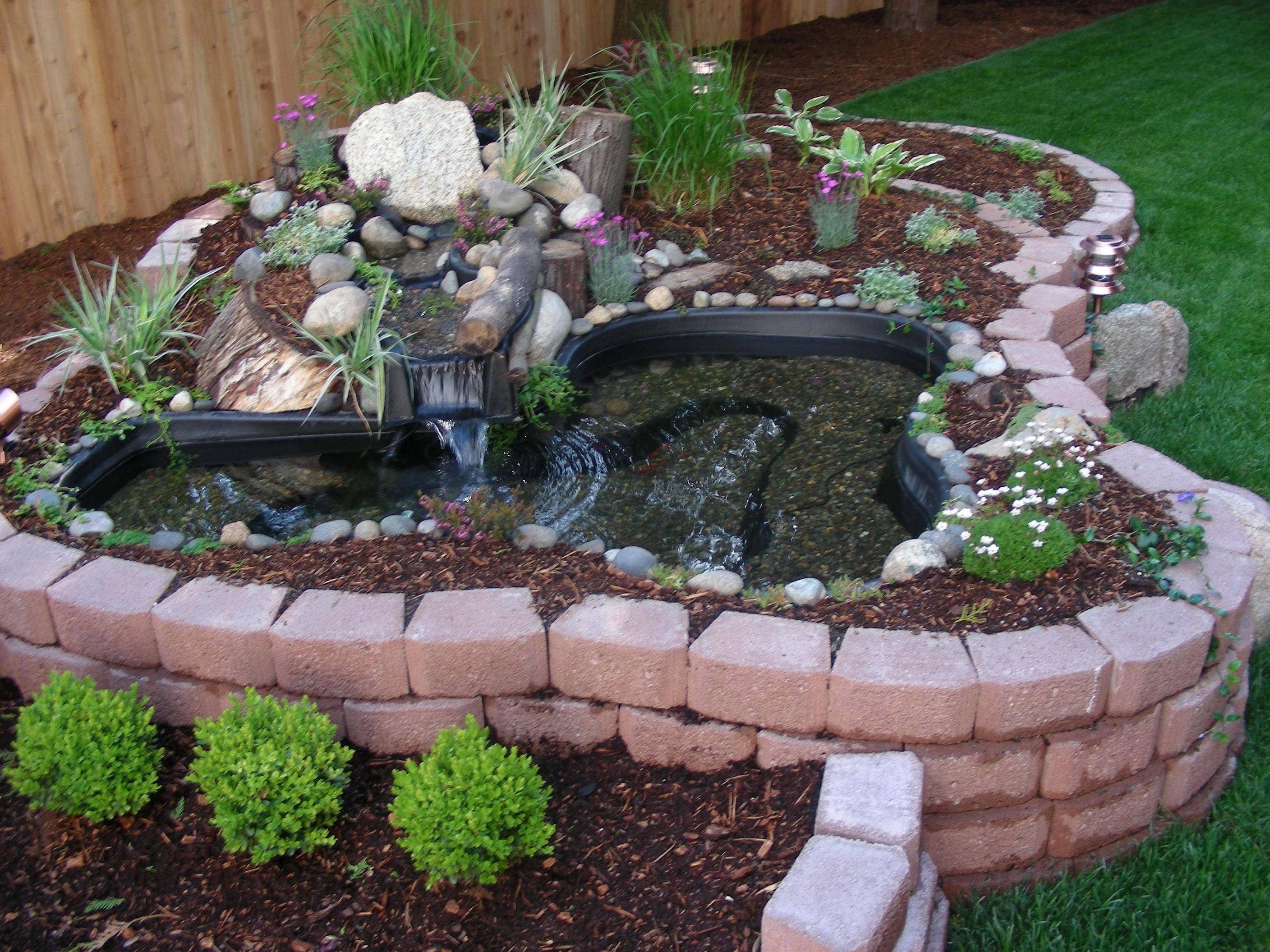 Ground Patio Pond Outdoor Ideas