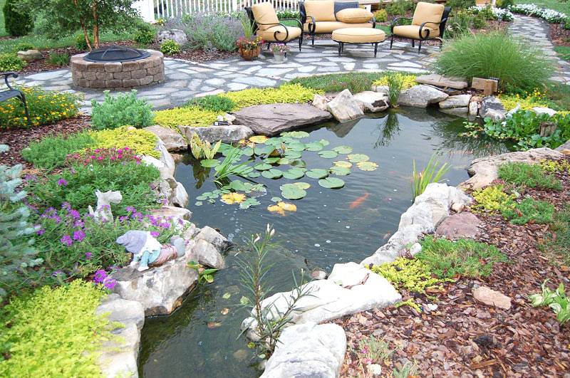 Patio Mini Pond Beautiful Small Backyard Ponds Ideas