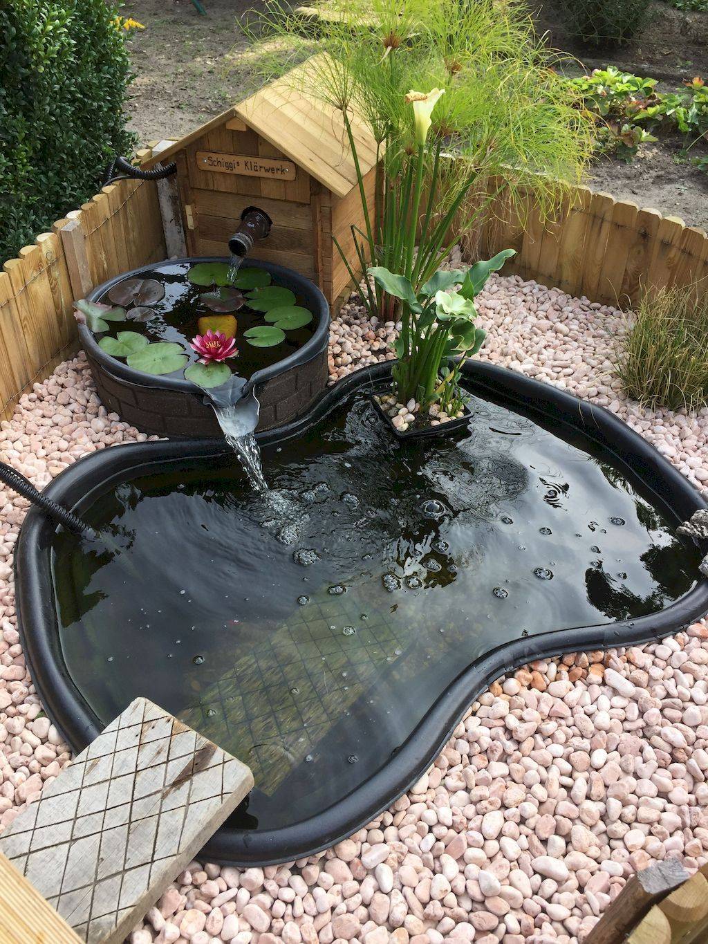 Turtle Small Patio Pond Backyard Ponds Lovely Ground Waterfall Ideas