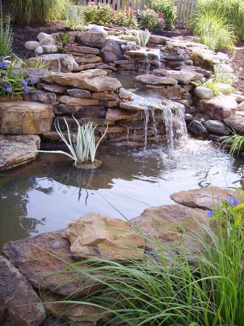 Diy Garden Pond Waterfall Ideas Group Home Decor