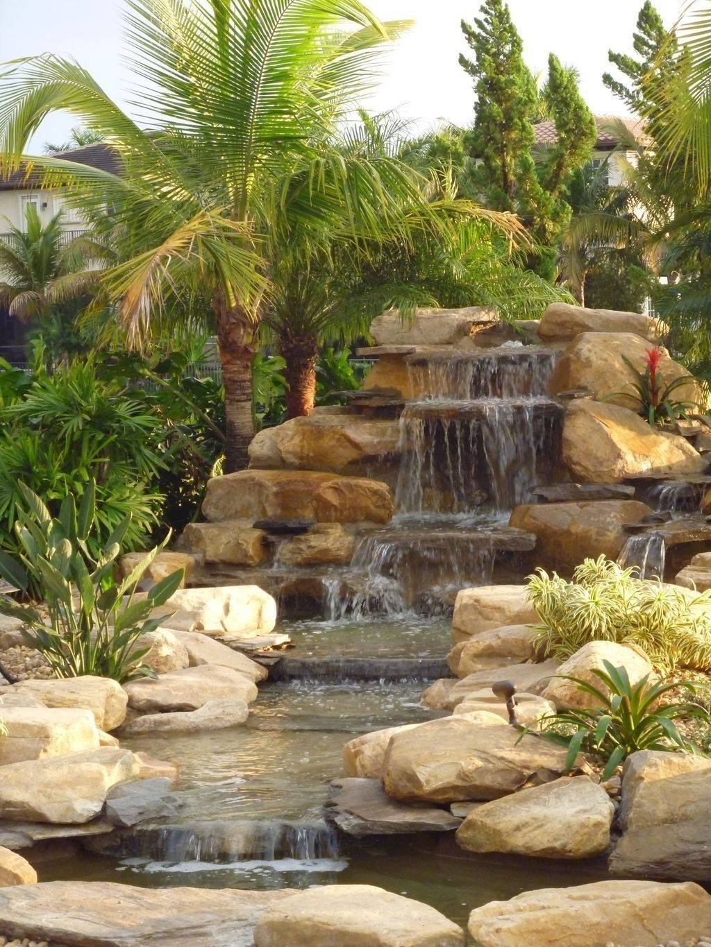 Diy Garden Pond Waterfall Ideas Waterfalls Backyard