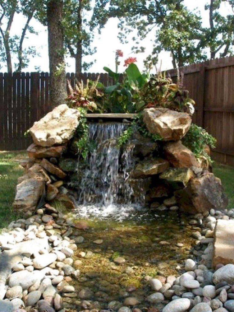 Amazing Backyard Waterfall And Pond Landscaping Ideas