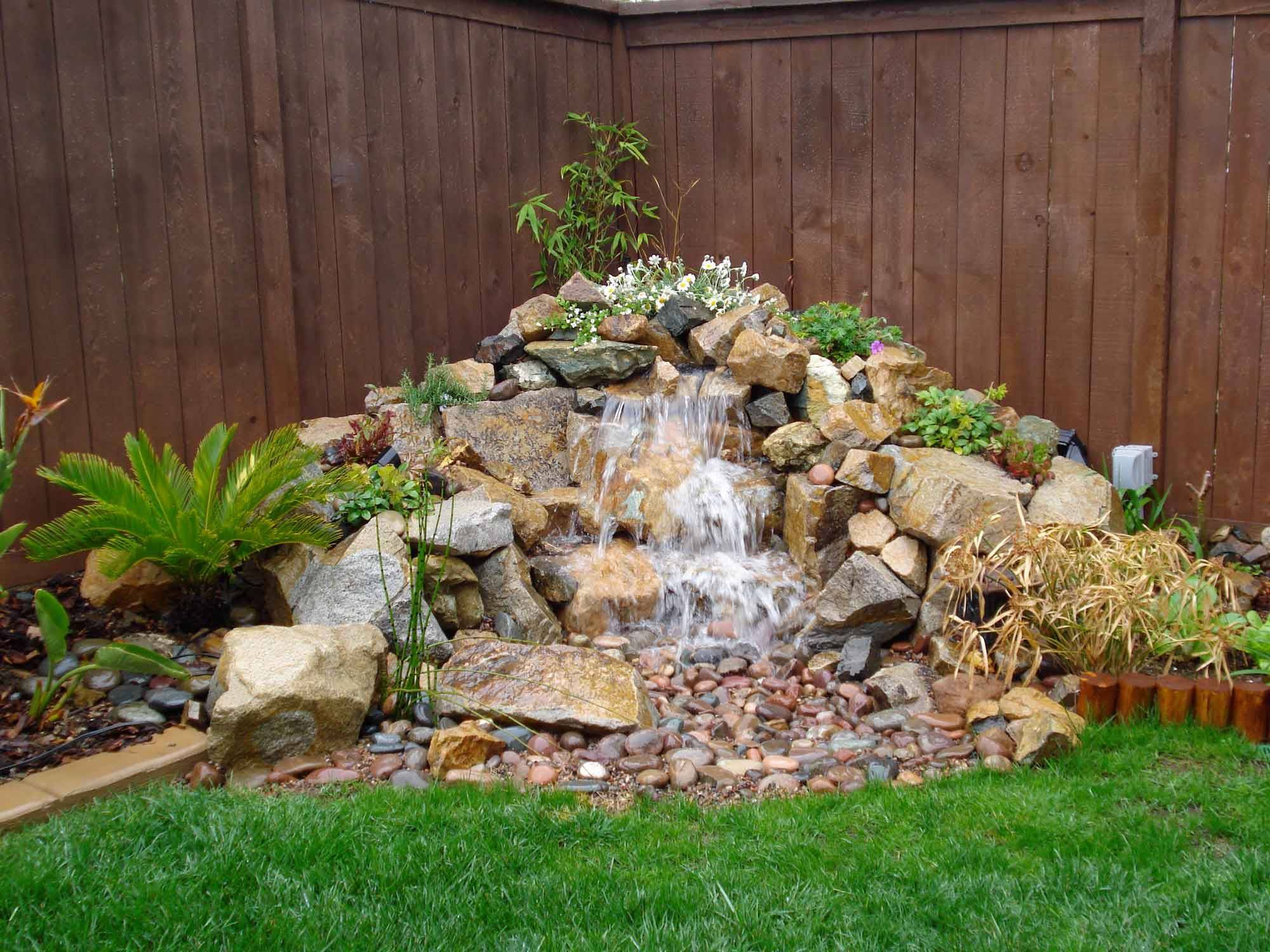Diy Garden Pond Waterfall Ideas Waterfalls Backyard