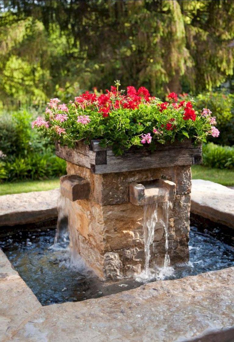 Unique Backyard Garden Water Feature Landscaping Ideas Homixover