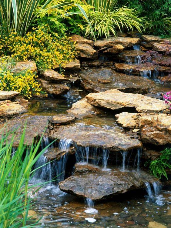 Ideas Front Yard Water Feature Garden Design