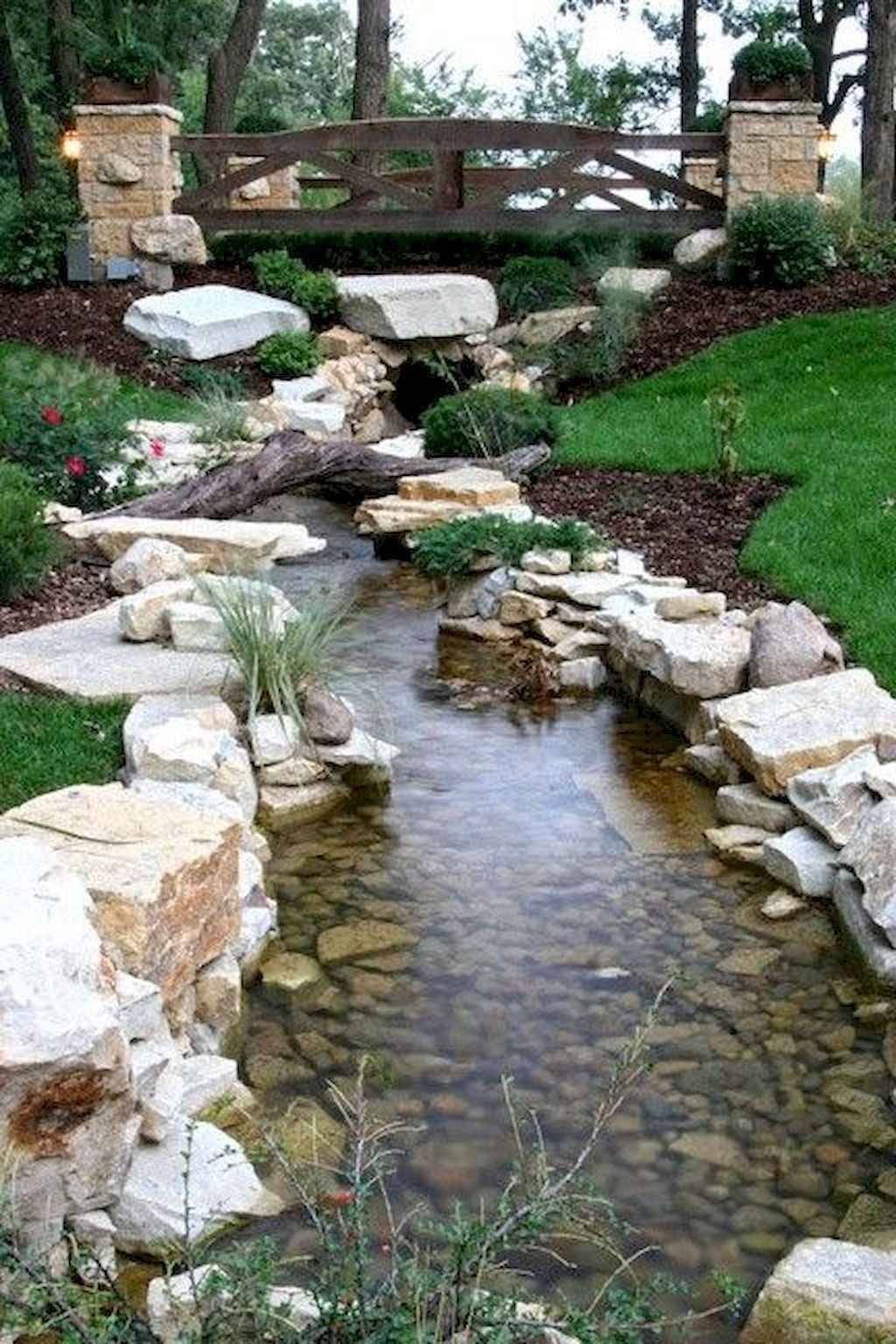 Amazing Backyard Waterfall And Pond Landscaping Ideas