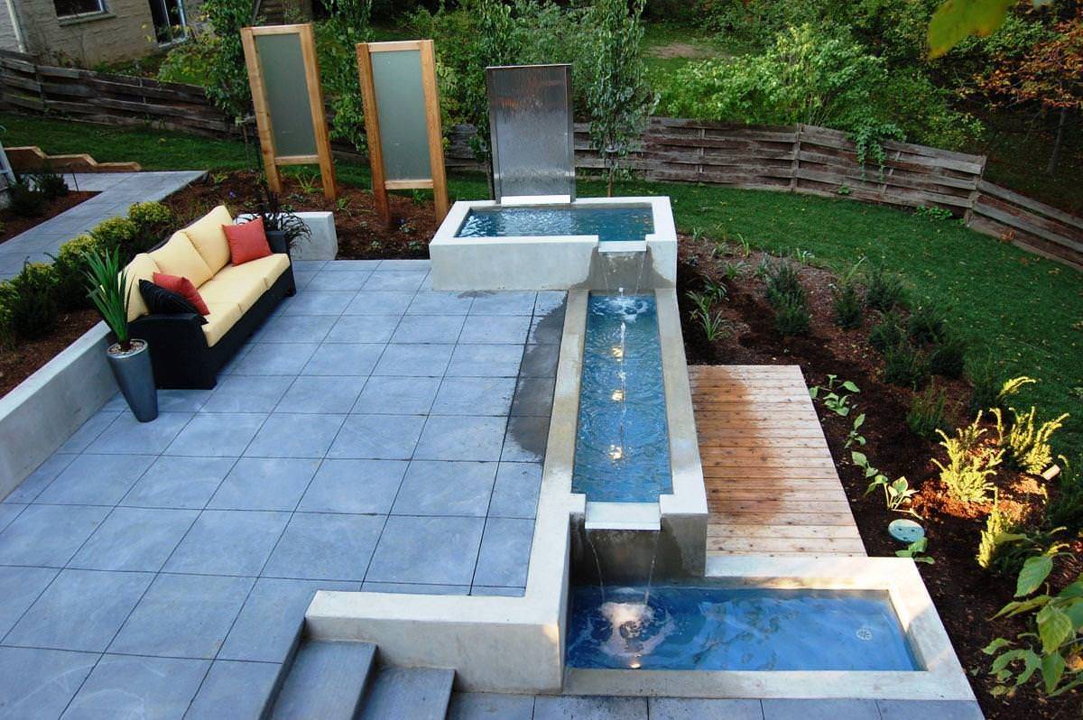 H Outdoor Water Fountain