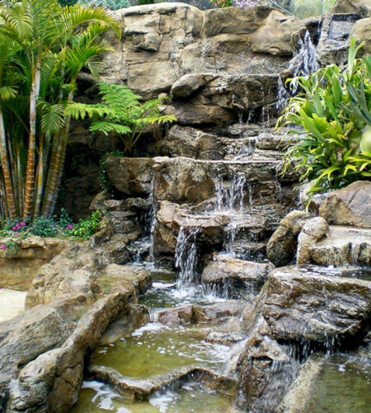 Great Backyard Pond Waterfall Ideas