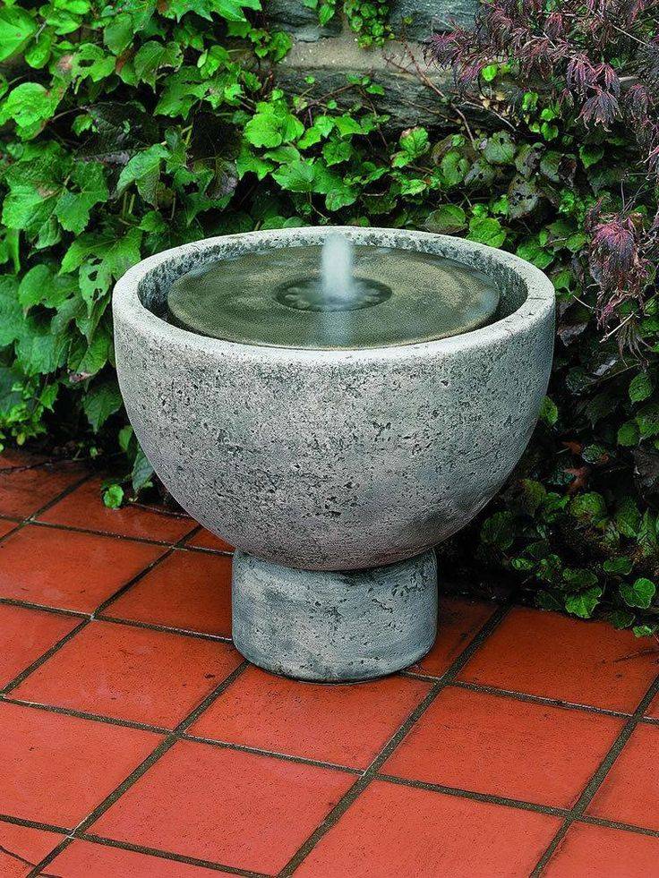 Battery Backup Outdoor Water Fountain