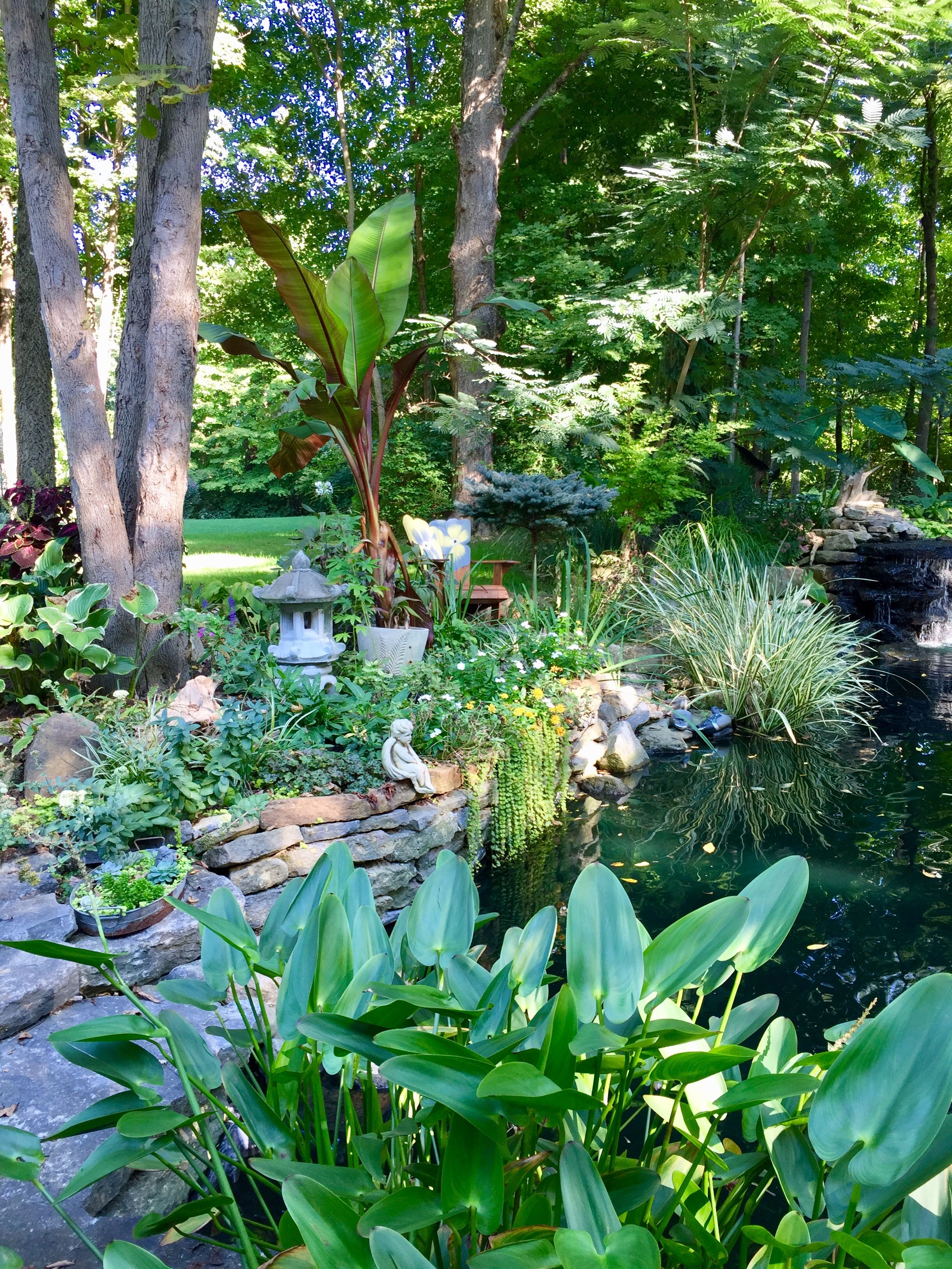 Shade Garden And Water Feature Water Features