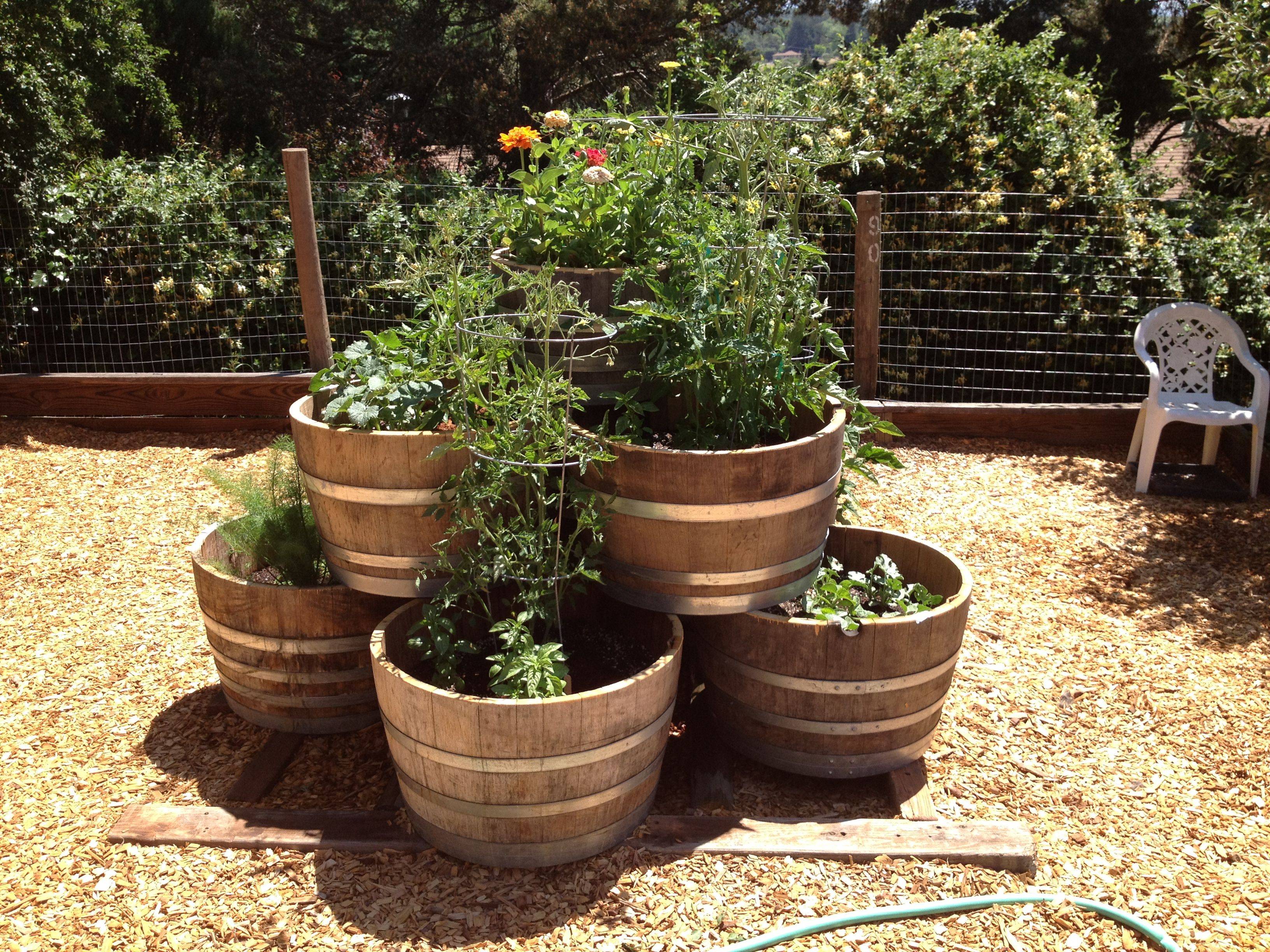 Whiskey Barrel Planter Water Fountain Createsie