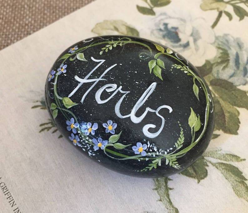 Diy Painted Rock Garden Markers