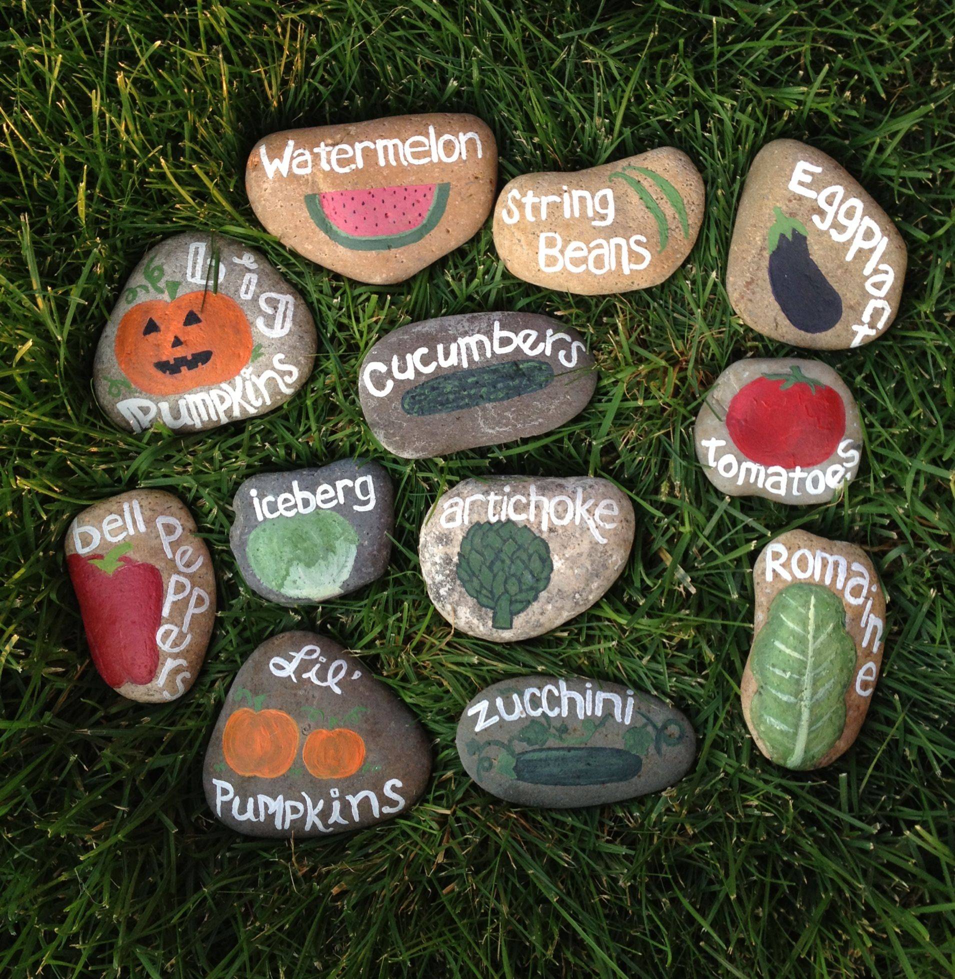 Diy Painted Rock Garden Markers