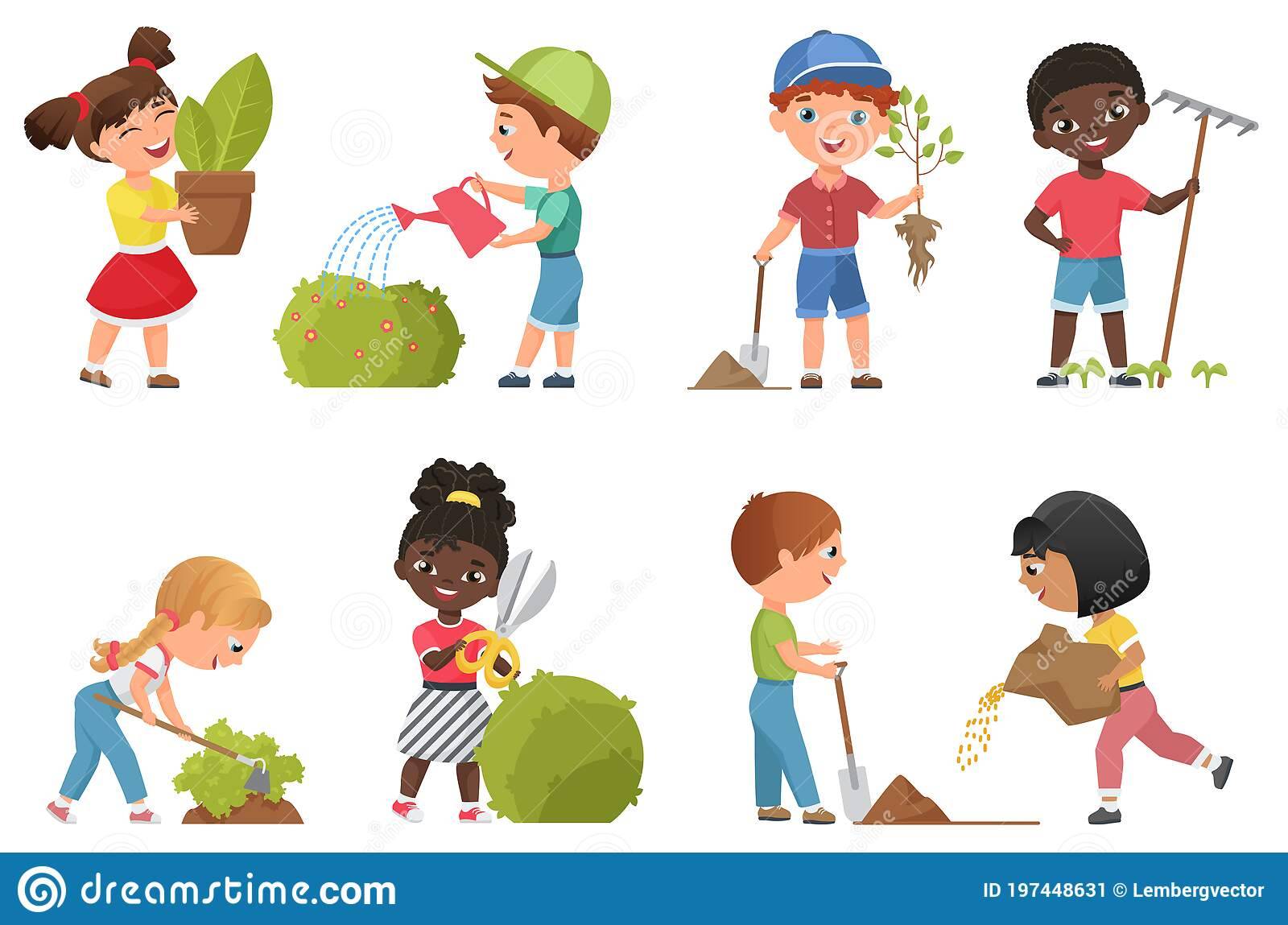 Cartoon Kids Gardening Google Search Harvest