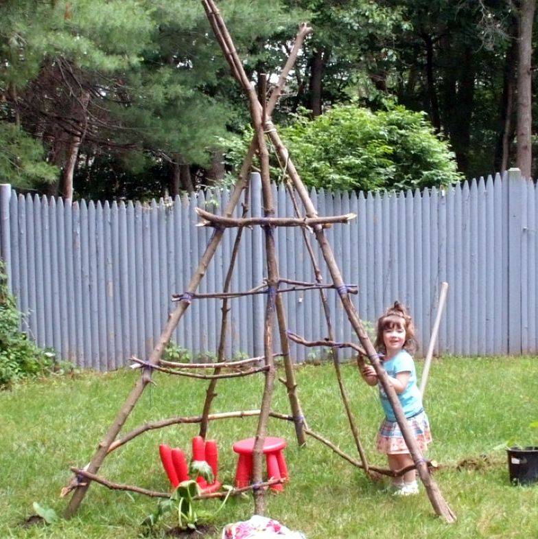 Living Teepee Garden Yard Ideas