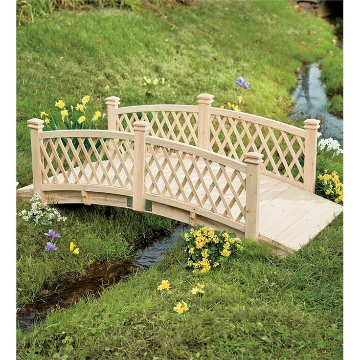 Small Streem Bridge Seattle Cedar Brookside Bridge Garden Bridges