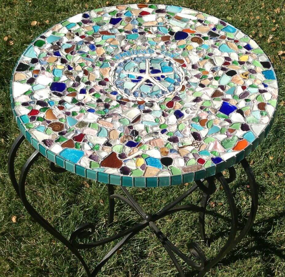 21 DIY Mosaic Garden Table Ideas Worth to Check SharonSable
