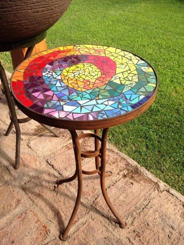 Pier S Elba Mosaic Accent Table