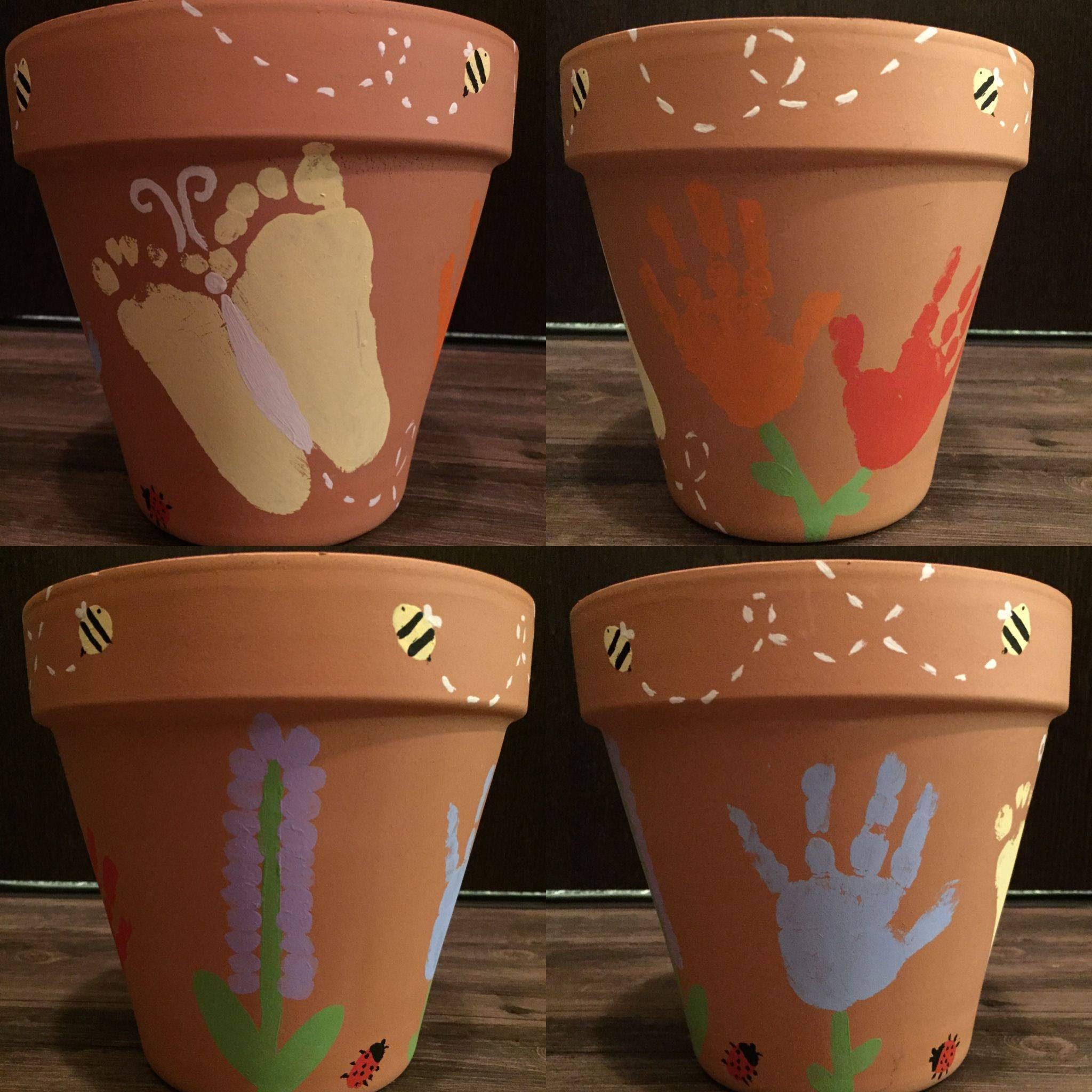 Clay Flower Pot People