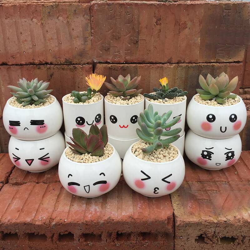Clay Flower Pot People
