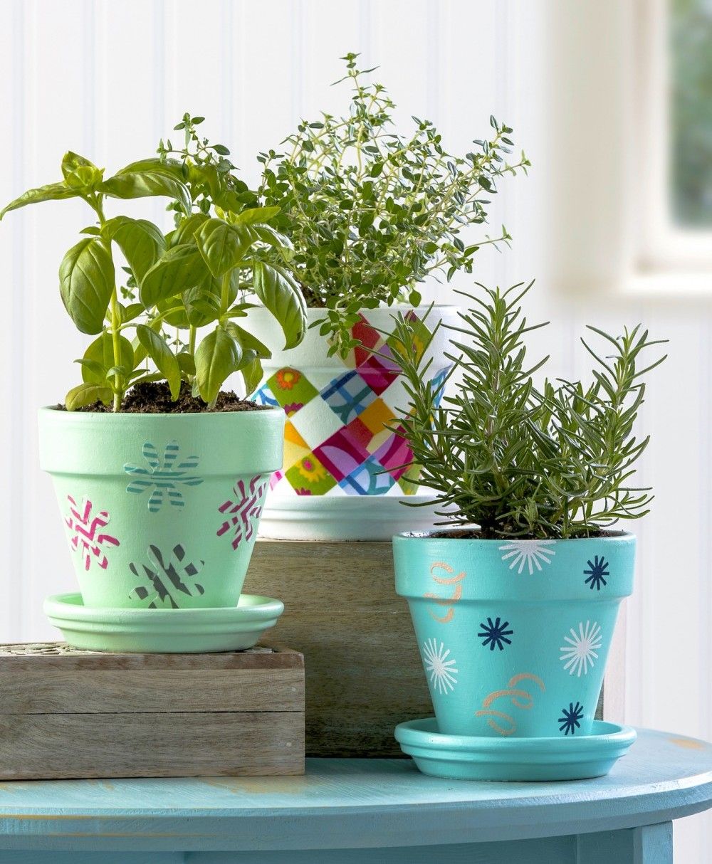 More Diy Painted Flower Pots