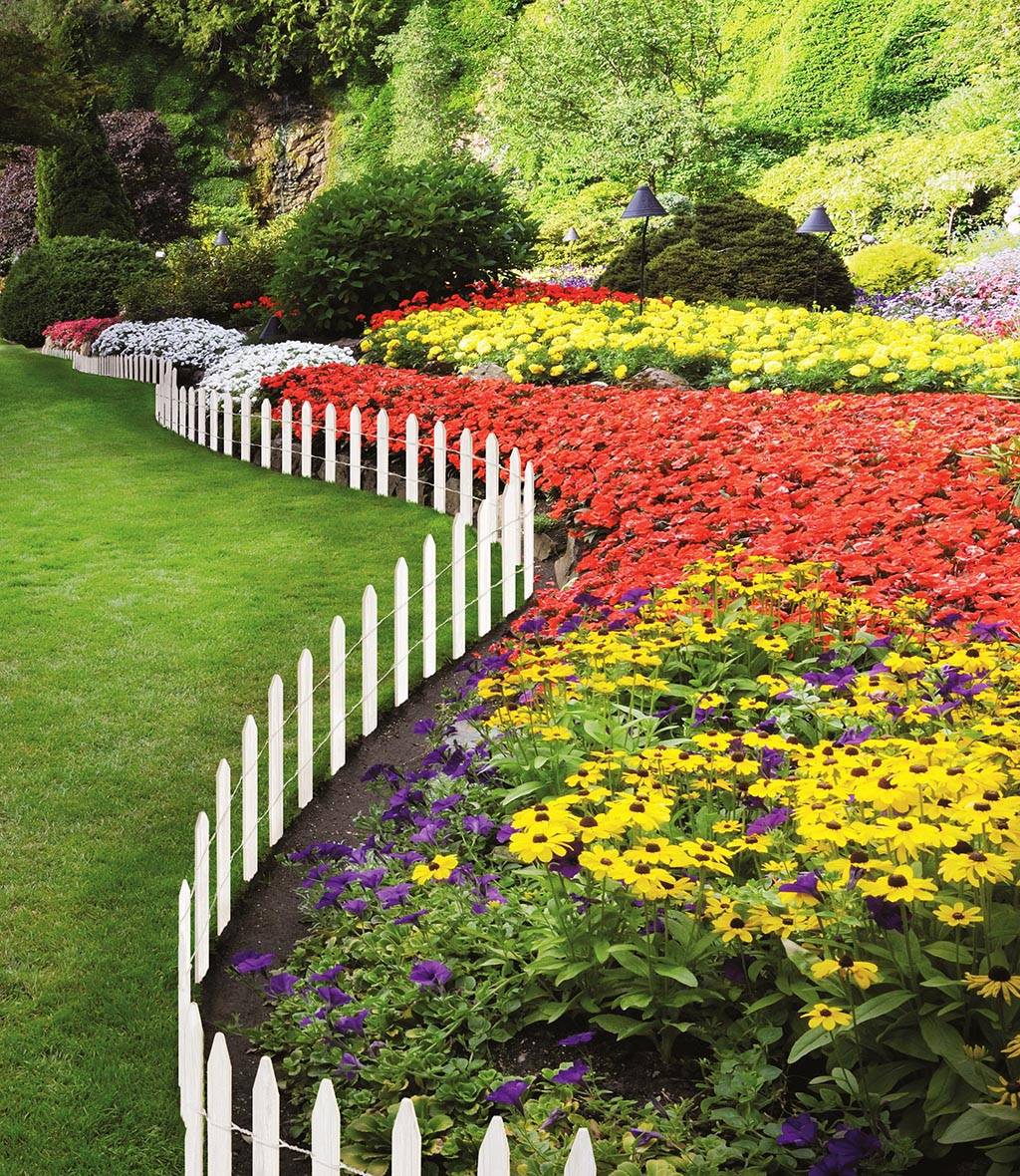 Camelot White Decorative Garden Fencing