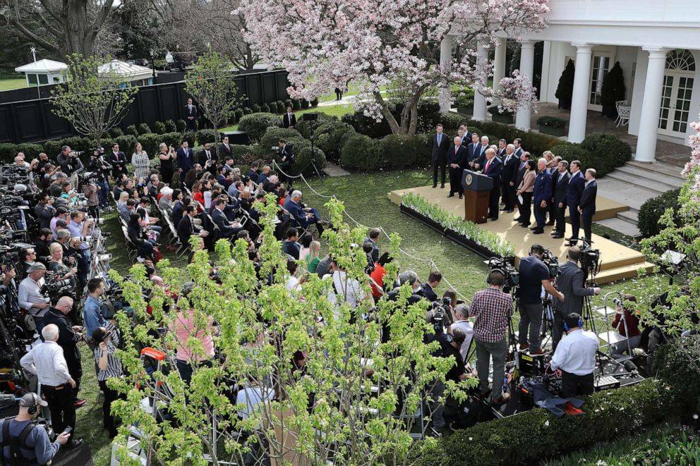 Melania Trump Rose Garden Speech Attendees