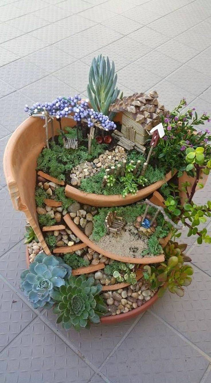 Lovely Beautiful Fairy Garden Design Ideas