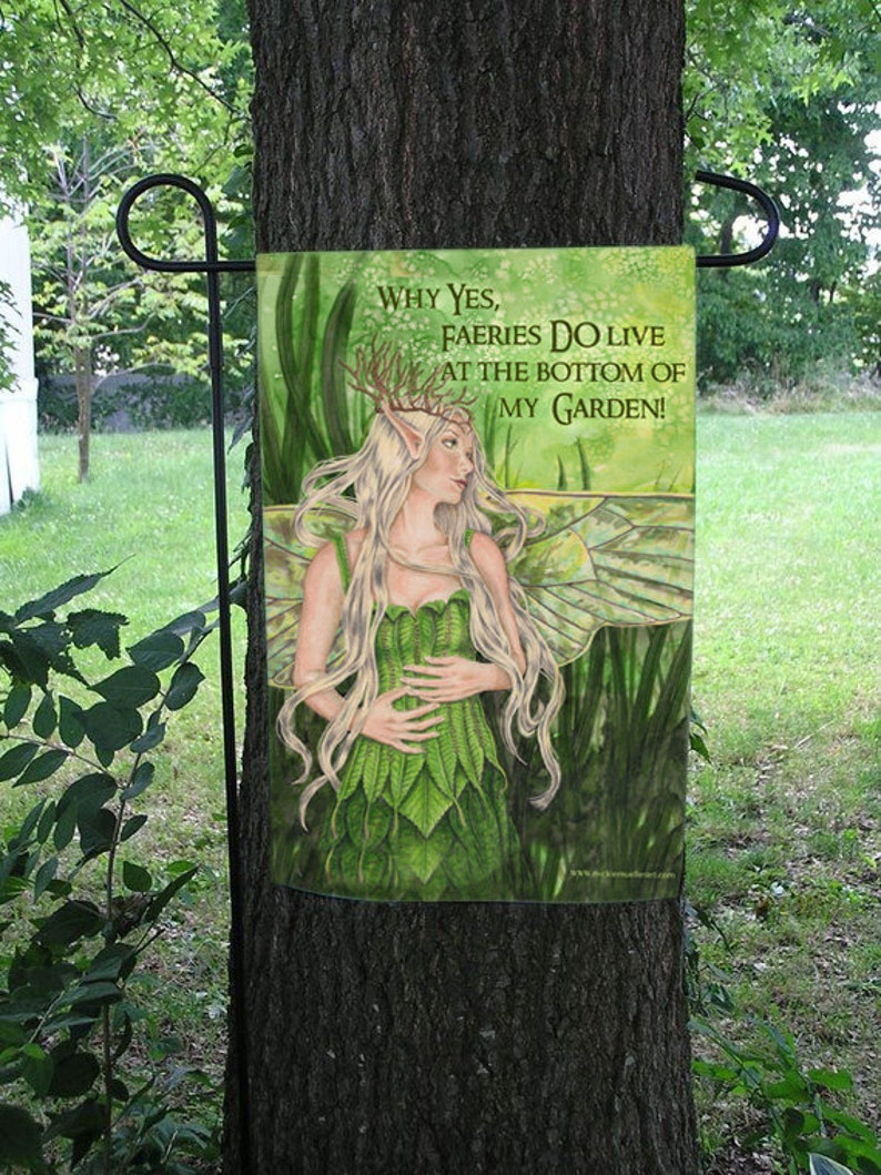 Fairies Garden Flag