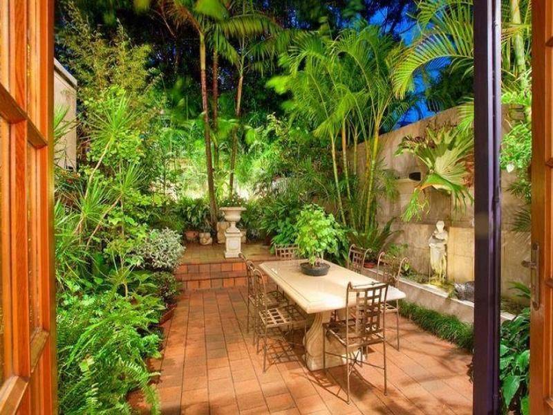 Tropical Courtyard Garden Ideas Paradise