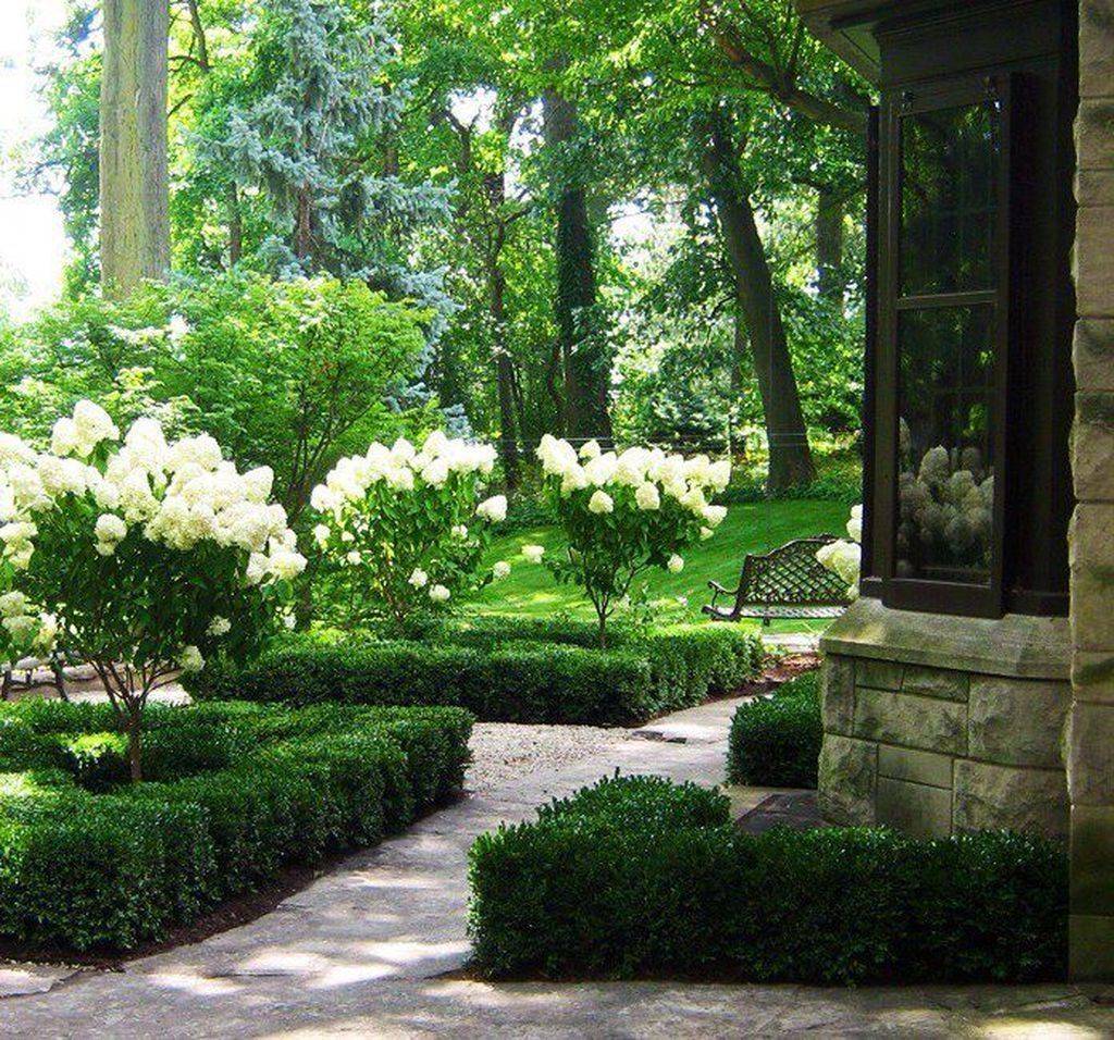 Green And White Formal Garden