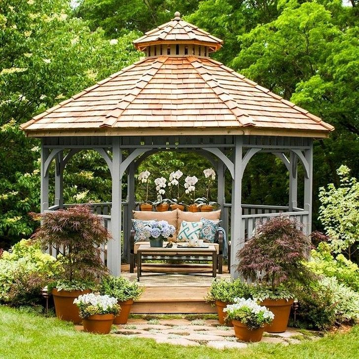 Backyard Gazebo Ideas Quiet Corner