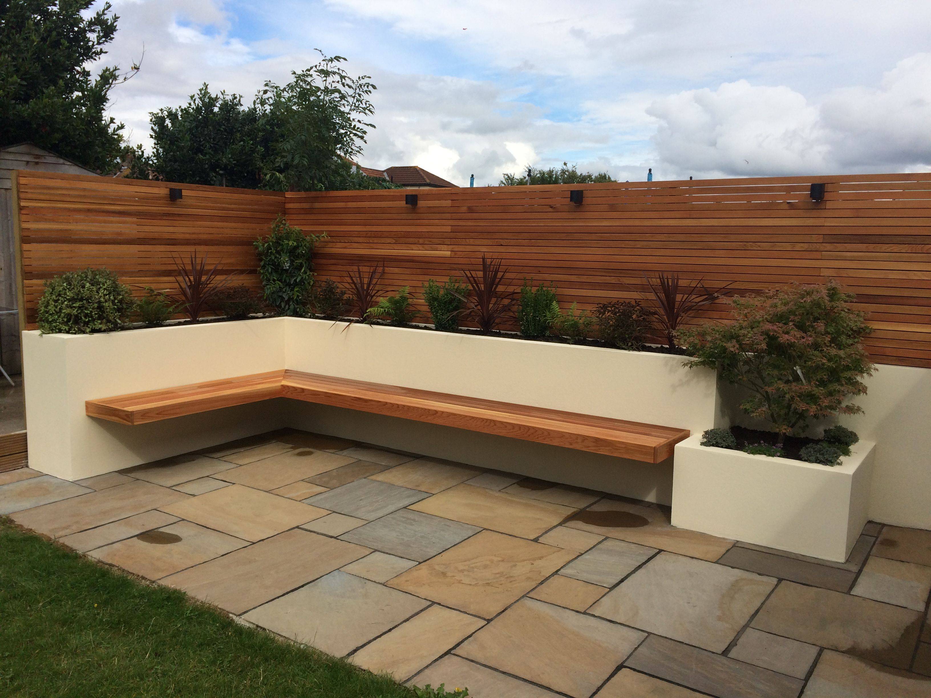 Backyard Garden Fire Pit Area