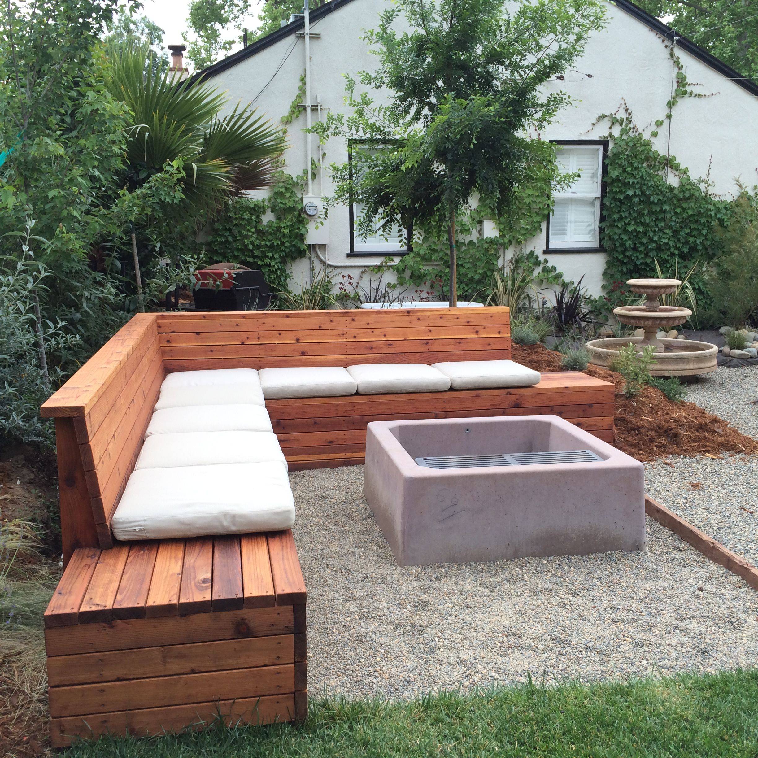 Gravel Decking Patio Seating Backyard Sitting Area Garden Designs Uk